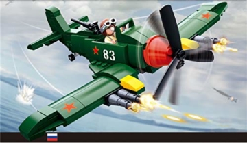 Sluban SL95555, WWII - Alliierter Jagdbomber [M38-B0683], Spielset , Klemmbausteine, Soldaten, mit Spielfigur, Army WWII - 6