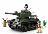 Sluban SL95557, WWII - Leichter All. Panzer (348 Teile)[M38-B0686], Spielset , Klemmbausteine, Soldaten, mit Spielfigur, Army WWII - 1