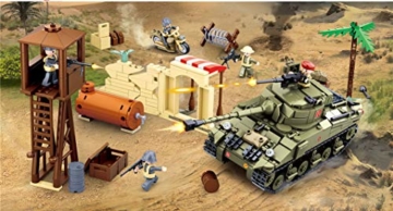 Sluban SL95583, WWII - Schlacht um Tobruk (790 Teile) [B0713], Spielset , Klemmbausteine, Soldaten, mit Spielfigur, Army WWII - 5