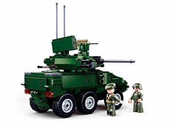 Sluban SL95613, Spähpanzer III (384 Teile) [M38-B0753], Spielset , Klemmbausteine, Soldaten, mit Spielfigur, Army - 3