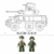 Sluban SL95613, Spähpanzer III (384 Teile) [M38-B0753], Spielset , Klemmbausteine, Soldaten, mit Spielfigur, Army - 4