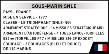 COBI Sous-Marin SNLE – Französisches Atom-U-Boot im Maßstab 1:300 (COBI-4859)