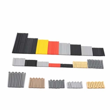TASS Ersatzteile Set, Technic Steine Einzelteile Technik Klemmbausteine kompatibel mit Lego und andere Top Bausteine Marke - 3