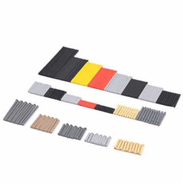 TASS Ersatzteile Set, Technic Steine Einzelteile Technik Klemmbausteine kompatibel mit Lego und andere Top Bausteine Marke - 4