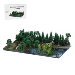 TBRICKFUNR MOC Klemmbausteine Mittelalterliche Burg, 50996 Teile Landschaftserweiterung 1 Bundle Bausteine Set für MOC-207737 Schloss Hohengeroldseck, MOC-208147 - 1