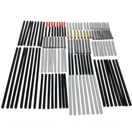 Technik Ersatzteile Set, 120 Stück MOC Kreuzstangen Achsen Verbinder Liftarms Beam, Technic Teile Steine Bausteine Klemmbausteine - 1