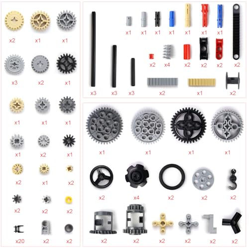 Technik Ersatzteile Set Zahnräder Modellbau Technik Teile Getriebe Ausrüstung Technik Teile Motor Getriebe Ausrüstung Klemmbausteine Verbinder Kompatibel mit Lego Technic - 2