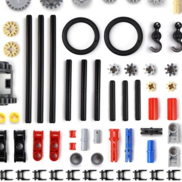 Technik Ersatzteile Set Zahnräder Modellbau Technik Teile Getriebe Ausrüstung Technik Teile Motor Getriebe Ausrüstung Klemmbausteine Verbinder Kompatibel mit Lego Technic - 5