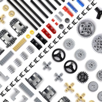 Technik Ersatzteile Set Zahnräder Modellbau Technik Teile Getriebe Ausrüstung Technik Teile Motor Getriebe Ausrüstung Klemmbausteine Verbinder Kompatibel mit Lego Technic - 6
