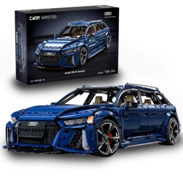 Technik RS6 Auto für CADA Master RS6 Avant Rennwagen, 4660+ Teile Technik Rennauto, C61515W Wagon Bausatz MOC 1: 8 KIemmbausteine Set für Erwachsene - 1
