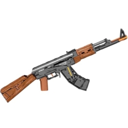 Technik Schießwaffe Bausteine, Technik AK-47 Sturmgewehr Bausatz Modell, 1238+ Klemmbausteine Gewehr Waffen Bauset Konstruktionspielzeug Kompatibel mit Großen Marken - 1