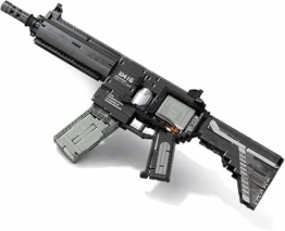 Technik Schießwaffe Bausteine, Technik Militär M416 Sturmgewehr Bausatz Modell, 1188+ Klemmbausteine Gewehr Waffen Bauset Konstruktionspielzeug Kompatibel mit Großen Marken - 1