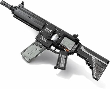 Technik Schießwaffe Bausteine, Technik Militär M416 Sturmgewehr Bausatz Modell, 1188+ Klemmbausteine Gewehr Waffen Bauset Konstruktionspielzeug Kompatibel mit Großen Marken - 1