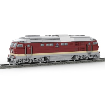 Thinkizen BR132 Diesellokomotive Bausteine Zug, Dampflok-Modell Set, Eisenbahn Baustein Zug, Authentisches DDR-Lokomotivmodell, Elektrischer Zugsets für Erwachsene, 1454 Teile - 1