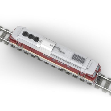 Thinkizen BR132 Diesellokomotive Bausteine Zug, Dampflok-Modell Set, Eisenbahn Baustein Zug, Authentisches DDR-Lokomotivmodell, Elektrischer Zugsets für Erwachsene, 1454 Teile - 5