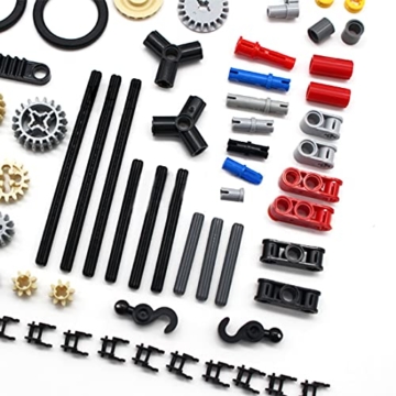 TIOL Technik Ersatzteile Set, Technic Teile, Technik Zahnräder, Klemmbausteine Technik Einzelteile Set Kompatibel mit Lego - 2