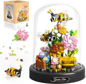 TOY PLAYER Biene Blumen Micro Mini Baustein Set (588 Teile)
