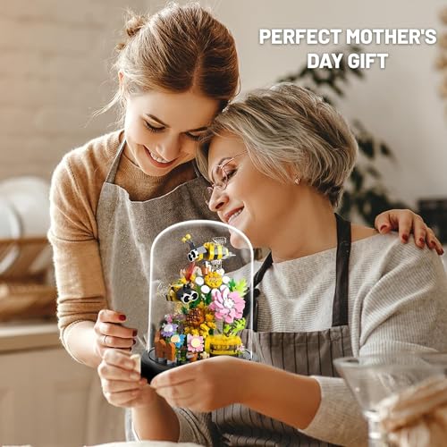 TOY PLAYER Biene Blumen Micro Mini Baustein Set (588 Teile)