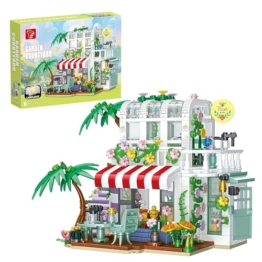 TYCOLE Blumenhaus Bauset mit LED Licht, 705 Teile Gartenhaus Bauspielzeug, Kreatives Modell Set für Kinder Jungen Mädchen ab 6 Jahren, Geschenk Geburtstag Weihnachten - 1