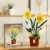 TYCOLE Botanisches Lilien-Bauset, künstliches Topfpflanzen-Bauset, DIY-Dekoblumen für Zuhause und als Geschenk, kompatibel mit gängigen Marken, für Kinder, Mädchen und Erwachsene ab 6 Jahren - 7