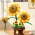 TYCOLE Sonnenblumen Bausteine Set - Botanischer Blumenstrauß für Heimdekoration, Kreative Blumensammlung für Erwachsene Frauen Männer, 291 Teile Deko Geschenkidee zu Geburtstag Weihnachten - 2