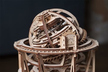 UGEARS Tourbillon Tischuhr Sternengucker - 3D Holzpuzzle Erwachsene Modellbausatz - Holzbausatz Modellbau Uhr - Mechanische Holzuhr zum Selber Bauen - Magic Holz Puzzle Erwachsene Tourbillon bausatz - 2