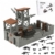 UINOFER Militär Szene Baustein Set, DIY Militärbasen Architektur Modell, WW2 Militärische Wachsames Haus Architektur, Kompatibles 75387 Zubehör (Army Base) - 1