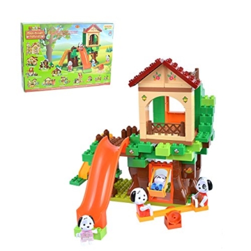 Unico 8933-0MAX Bauklötze Spielplatz für Hunde Maximilian 96 St - 1