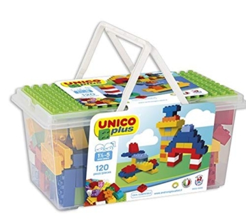 Unico Plus 8502 Box 120 TLG Bausteine + 3 Bodenplatten gratis - 2