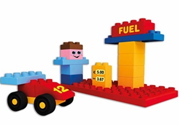 Unico Plus 8502 Box 120 TLG + Unico 8597 Tankstelle mit Auto Figur - 3