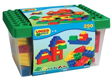 Unico Plus 8525 – Box mit Bausteinen (250 Teile) & 8502-0000 120 Bauklötze - 2