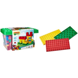 Unico Plus 8525 – Box mit Bausteinen (250 Teile) für Kinder