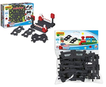 Unico Plus Eisenbahn Bahnübergang 25 Schienen Zubehör Zug - 1
