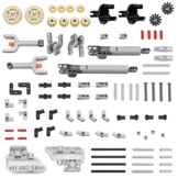 UpGLeuch 116Teile Technik Ersatzteile Set für Major Technik Set,Technik Aufhängung,Klemmbausteine Technik Getriebe und Technik Ersatzteile Verbinder,Stifte und Technik Hydraulik Pumpe - 1