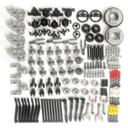 UpGLeuch Technik Ersatzteile Pneumatik Set mit Pneumatic Cylinders für Major Technik Modellbausatz, Klemmbausteine Technik Pneumatik - 1