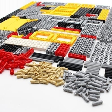 UpGLeuch Technik Ersatzteile Set für Major Technik Modellbausatz, Klemmbausteine Technik Ersatzteile Verbinder, Technik Ersatzteile Achse und Achse - 4