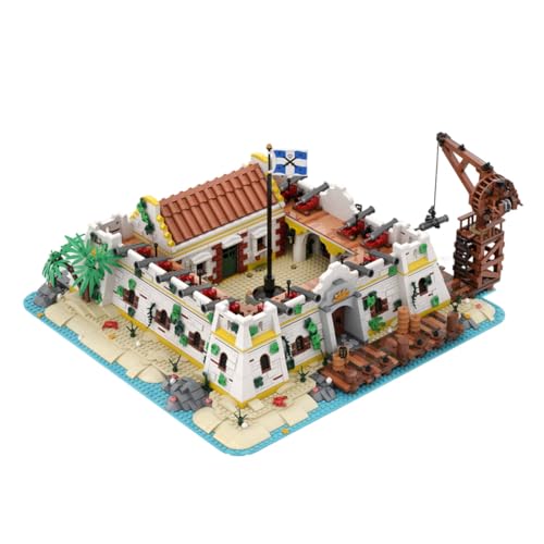 Vectolbricks Castilo Hafenburg Bausteine Set, Seaside Harbor Castle Küstenarchitektur Klemmbausteine Modell, Hafenstadt Sammlermodell für Erwachsene (3292 Teile) - 2