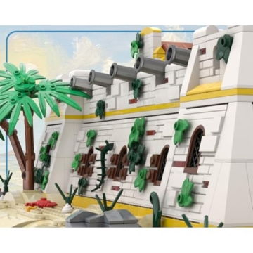 Vectolbricks Castilo Hafenburg Bausteine Set, Seaside Harbor Castle Küstenarchitektur Klemmbausteine Modell, Hafenstadt Sammlermodell für Erwachsene (3292 Teile) - 5