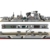 Vectolbricks Klemmbausteine Kriegsschiff Modell, 3303 Teile 1:300 Maßstab Bismarck-Klasse Schlachtschiff Leichter Kreuzer MOC Militär Technik Groß Schiff Set - 5