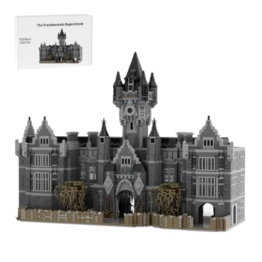 Vectolbricks Mittelalter Klemmbausteine Set, Gothic Dark Schloss Architektur Modell, Große Burg Sammlermodell für Erwachsene (8326 Teile) - 1