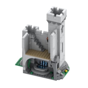 Vectolbricks Mittelalterlicher Befestigter Außenposten Bausteine, 1120 Stück im Piratenthema Mittelalter Burg Klemmbausteine Haus Set für Erwachsene und Jugen, MOC-127098 - 5