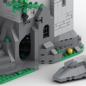 Vectolbricks Mittelalterlicher Befestigter Außenposten Bausteine, 1120 Stück im Piratenthema Mittelalter Burg Klemmbausteine Haus Set für Erwachsene und Jugen, MOC-127098 - 7