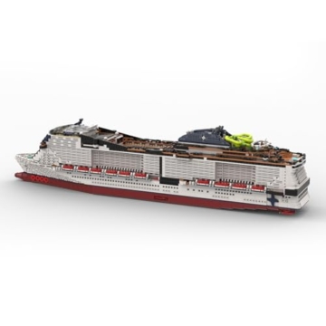 Vectolbricks MOC Klemmbausteine Kreuzfahrtschiff Modell, 7319 Teile MSC-fisrt-Grandiosa Aktives Italienisches Kreuzfahrtschiff Groß Schiff Set - 5