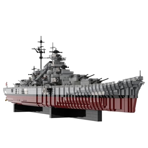 Vectolbricks MOC Klemmbausteine Kriegsschiff Modell, 7164 Teile 1/200 UCS KMS Schlachtschiff Bismarck Militär Technik Groß Schiff Set, MOC-29408 - 2