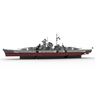 Vectolbricks MOC Klemmbausteine Kriegsschiff Modell, 7164 Teile 1/200 UCS KMS Schlachtschiff Bismarck Militär Technik Groß Schiff Set, MOC-29408 - 3