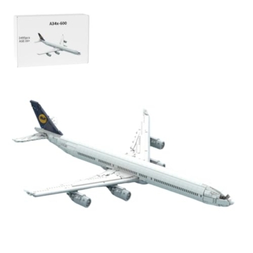 Vectolbricks Technik Transporter Bausteine, 2495 Teile Klemmbausteine A34x-600 Passagierflugzeug Transportflugzeug Militär Flugzeug Modell Set für Erwachsene, MOC-237688 - 1