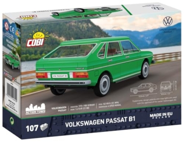 Volkswagen Passat B1 Sedan/Saloon Green, 125mm x 55mm x 45mm - 4