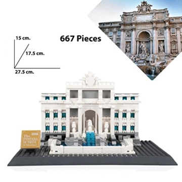 WANGE Fontana di Trevi - Trevi-Brunnen. Architektur Modell zum Bauen - 2