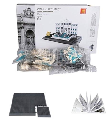 WANGE Fontana di Trevi - Trevi-Brunnen. Architektur Modell zum Bauen - 5