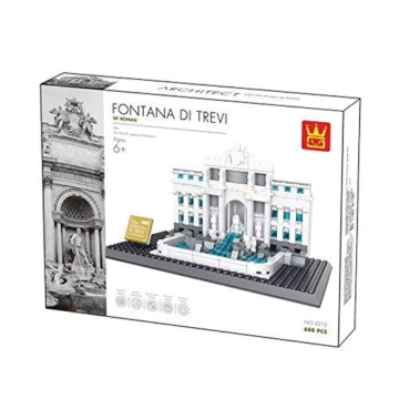 WANGE Fontana di Trevi - Trevi-Brunnen. Architektur Modell zum Bauen - 6